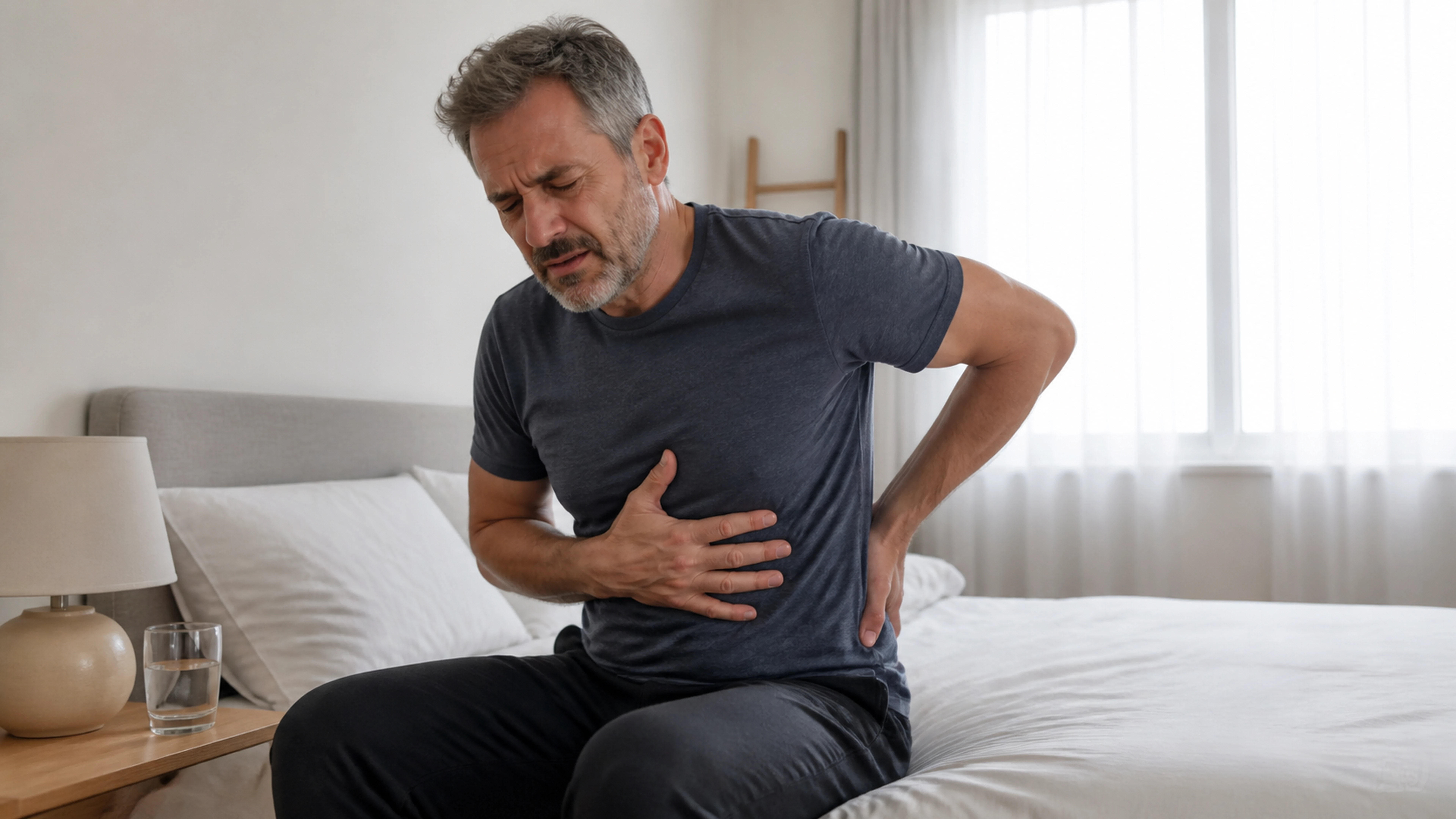 Illustration éditoriale pour l’article « Cancer du pancréas et douleur au dos : les signes d'alerte »